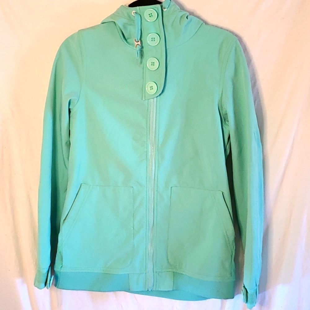 Aperture softshell waterproof mint jacket